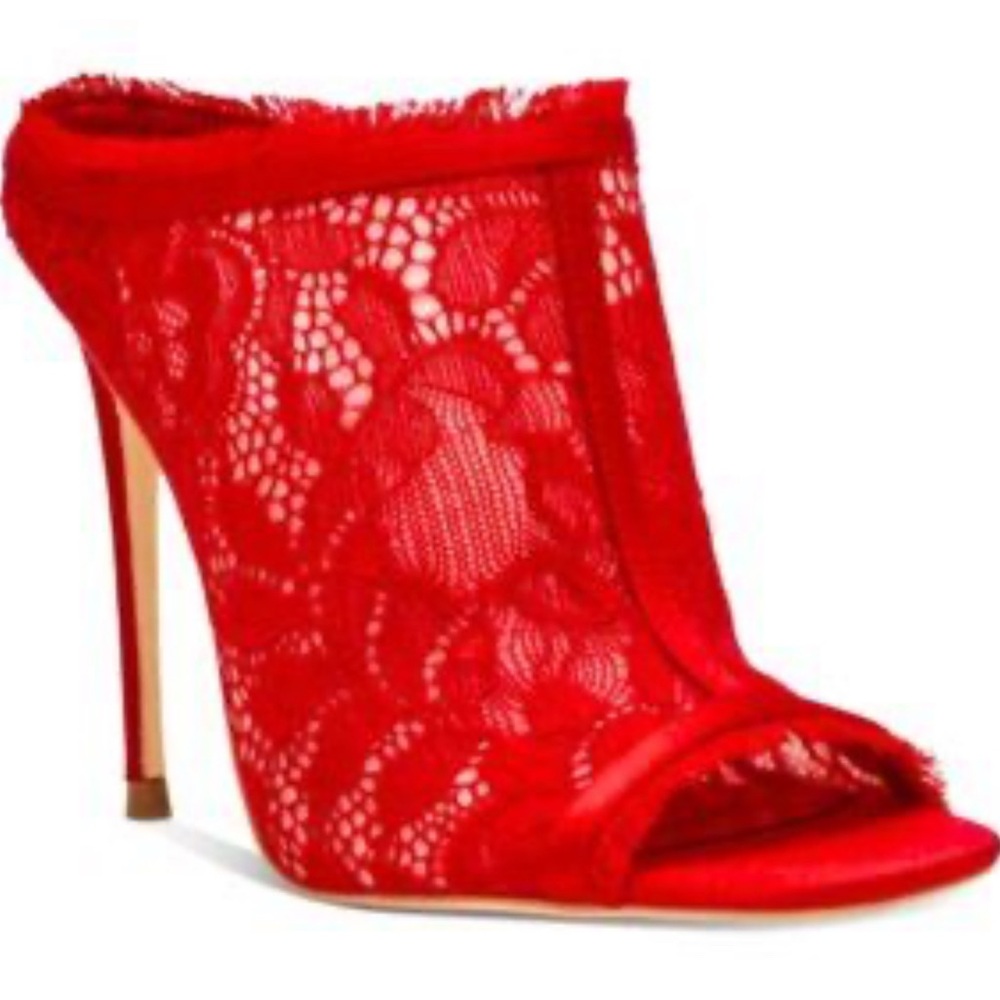 Steve Madden Women's Kourt Lace High Heel Dress Mules
